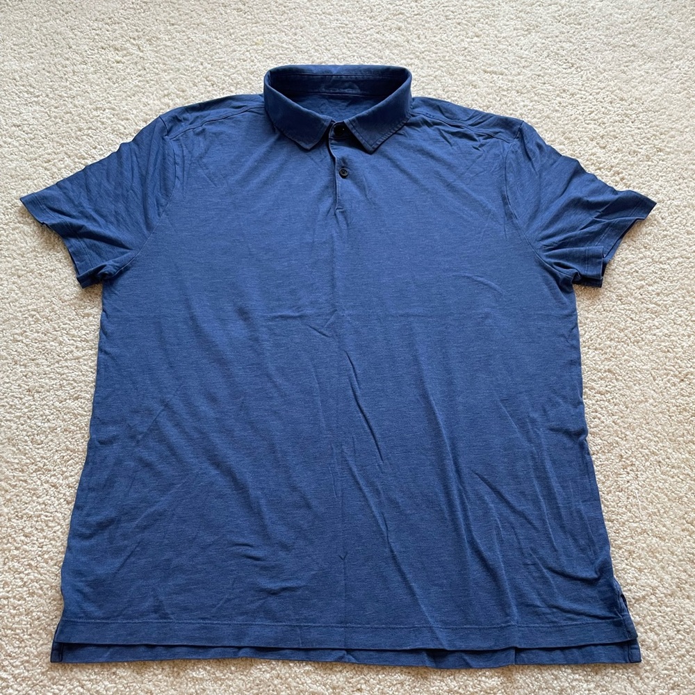 EUC Men’s Lululemon Polo Shirt Sz. L Blue